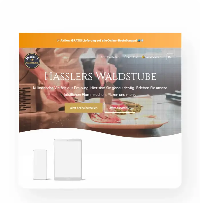 Integrierte Webseite